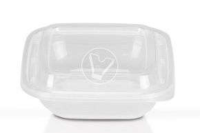 კონტეინერი SpK-126 (12x12) ძირი, 250 მლ, გამჭვირვალე