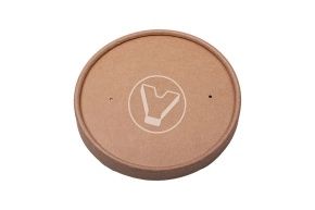 ქაღალდის თავსახური, 116 მმ, კრაფტი, საწვნისთვის 760 მლ (EcoSoup)