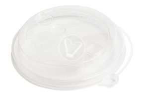 Lid with drinking hole 90 mm, transparent