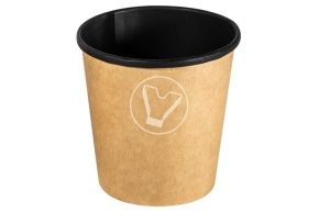 შავი წვნიანის თასი თავსახურის გარეშე, OneBowl 520 მლ.