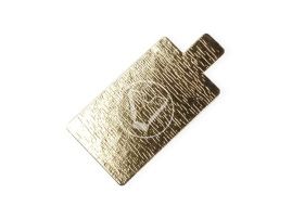 მართკუთხა დასაფენი, 90*55 მმ, 0.8 მმ, ოქროსფერი, დამჭერით