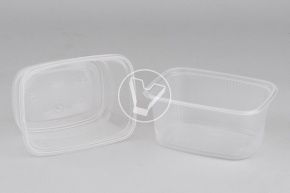 კონტეინერი, 250 მლ, 108x82x49 მმ (სტიროპლასტი)