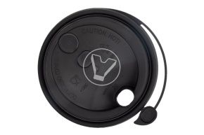 თავსახური, d-80, შავი, მქრქალი, სარქველით და სასმელი ნახვრეტით