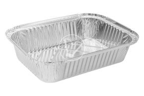 Aluminum container, 260*190*60 mm, 1900 ml