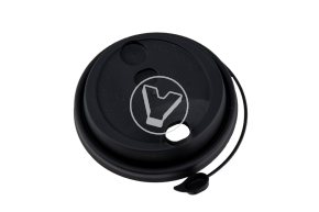 თავსახური, d-80, შავი, მქრქალი, სარქველით და სასმელი ნახვრეტით