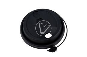 თავსახური, d-80, შავი, მქრქალი, სარქველით და სასმელი ნახვრეტით