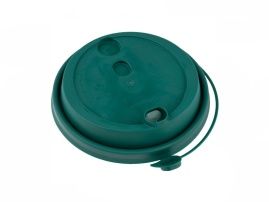 თავსახური, d-90, მწვანე, სარქველით და სასმელი ნახვრეტით