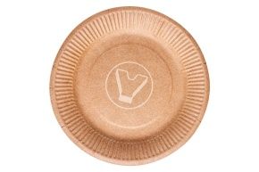 ქაღალდის თეფში, d-230 მმ, ორმხრივი