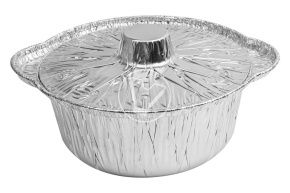 ალუმინის ფორმა "ქვაბი" თავსახურით212*120*78 მმ