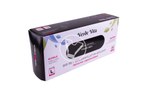 Перчатки ЧЕРНЫЕ нитриловые, смотровые, неопудренные (Linger), размер L