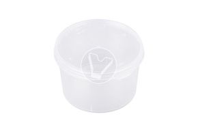 ქილა 550 მლ., d-118, სახურავით, გამჭვირვალე