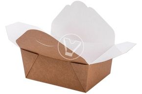 ყუთი უნივერსალური. ატრიისთვის, სხვა კერძებისათვისა და გარნირებისთვის ECO FOLD BOX 900 მლ. (DOECO)