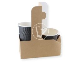 ECO CUPHOLDER დამჭერი 2 ჭიქისთვის, კრაფტი