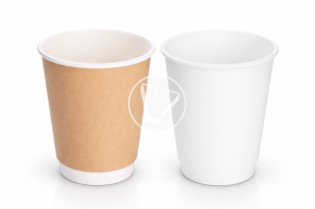 ქაღალდის ჭიქა, ორშრიანი , 350 მლ, d-90, შავი, ცხელი სასმელებისთვის