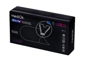 ერთჯერადი ხელთათმანები, ნიტრილ, პუდრის გარეშე, შავი, ზომა XL VerdeVita