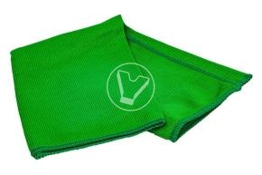 მიკროფიბერის ხელსახოცი მინებისათვის 35*35, 265 გმ (მწვანე)