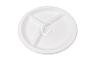 თეფში d-225 3-სექციანი, თეთრი VerdeVita