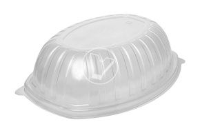 ქათმის კონტეინერის თავსახური  СпК-258, 258*202*48 მმ, გამჭვირვალე, სტიროლპლასტი