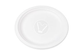 თეთრი თეფში D-225 VerdeVita