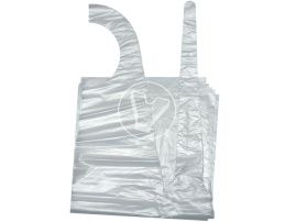 პოლიეთილენის წინსაფარი, ერთჯერადი, 100 ც/შეფუთვა.