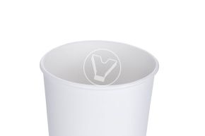 თეთრი ორშრიანი ჭიქა ცხელი სასმელებისთვის 350 მლ (VERDE VITA) 