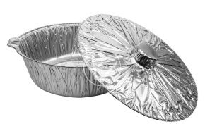 ალუმინის ფორმა "ქვაბი" თავსახურით, 390*290*115 მმ, 7100 მლ.