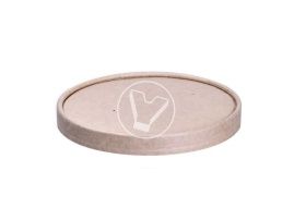 Paper lid, 116 mm, for kraft soup bowls, 760/960 ml "EcoSoup"