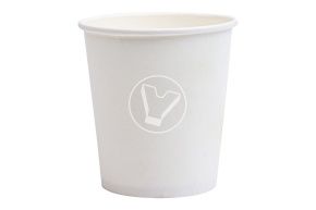 ჭიქა, 100 მლ, თეთრი (120 მლ პირამდე)