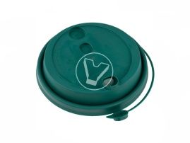 Lid, 90mm with drinking hole, green