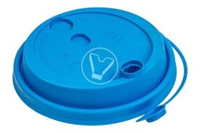 თავსახური, d-90, ცისფერი, მქრქალი, სარქველით და სასმელი ნახვრეტით