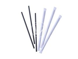 ქაღალდის საწრუპი, 6*197 მმ, შავი, ინდივიდუალურ ქაღალდის შეფუთვაში