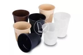 Plastic cup 350ml, black