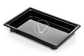 Sushi container СпК-19, bottom, black (1110 40.1.2)
