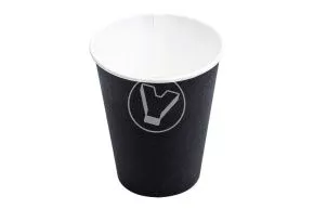 Glass 165 ml, for hot drinks, black