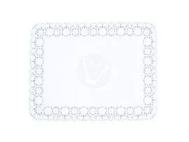 300 x 400 მმ, თეთრი მართკუთხა, DECO, ხელსახოცი აჟურული კიდით, 250 ც./შეფუთვა.