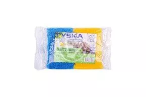 Sponge in plastic braid for Teflon cookware and glass ceramics, 2 pcs