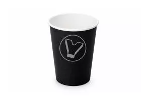 Glass 165 ml, for hot drinks, black