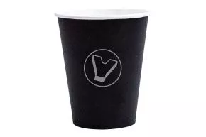 Glass 165 ml, for hot drinks, black