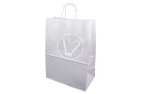 თეთრი პარკი გრეხილი სახელურებით 260*150*350