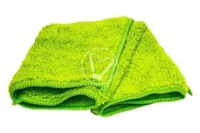 Салфетка из микрофибры с длинным ворсом 35*35, 320 гсм, Терри (салатовая)