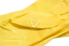 Rubber gloves, 50 g, size M, yellow