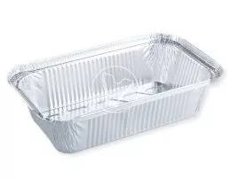 Aluminum container, 250*140*55 mm, 1100 ml