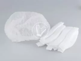 Barret, disposable, white, 21 cm