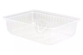 გამჭვირვალე კონტეინერი 750 მლ. 179x132x51.8 მმ (Cyclyc)