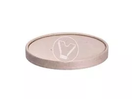 Paper lid, 116 mm, for kraft soup bowls, 760/960 ml "EcoSoup"
