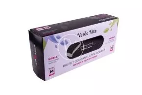 Gloves, size L, nitrile, for observation, black, non-powdered (Linger)