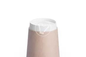 კრემისფერი ორშრიანი ჭიქა ცხელი სასმელებისთვის 250 მლ (VERDE VITA) 