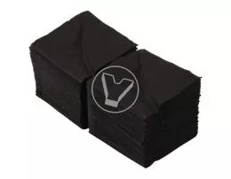 Салфетки ЧЕРНЫЕ, 2 слоя, 24*24 см, ECO NAPKINS, 250 шт./упак.